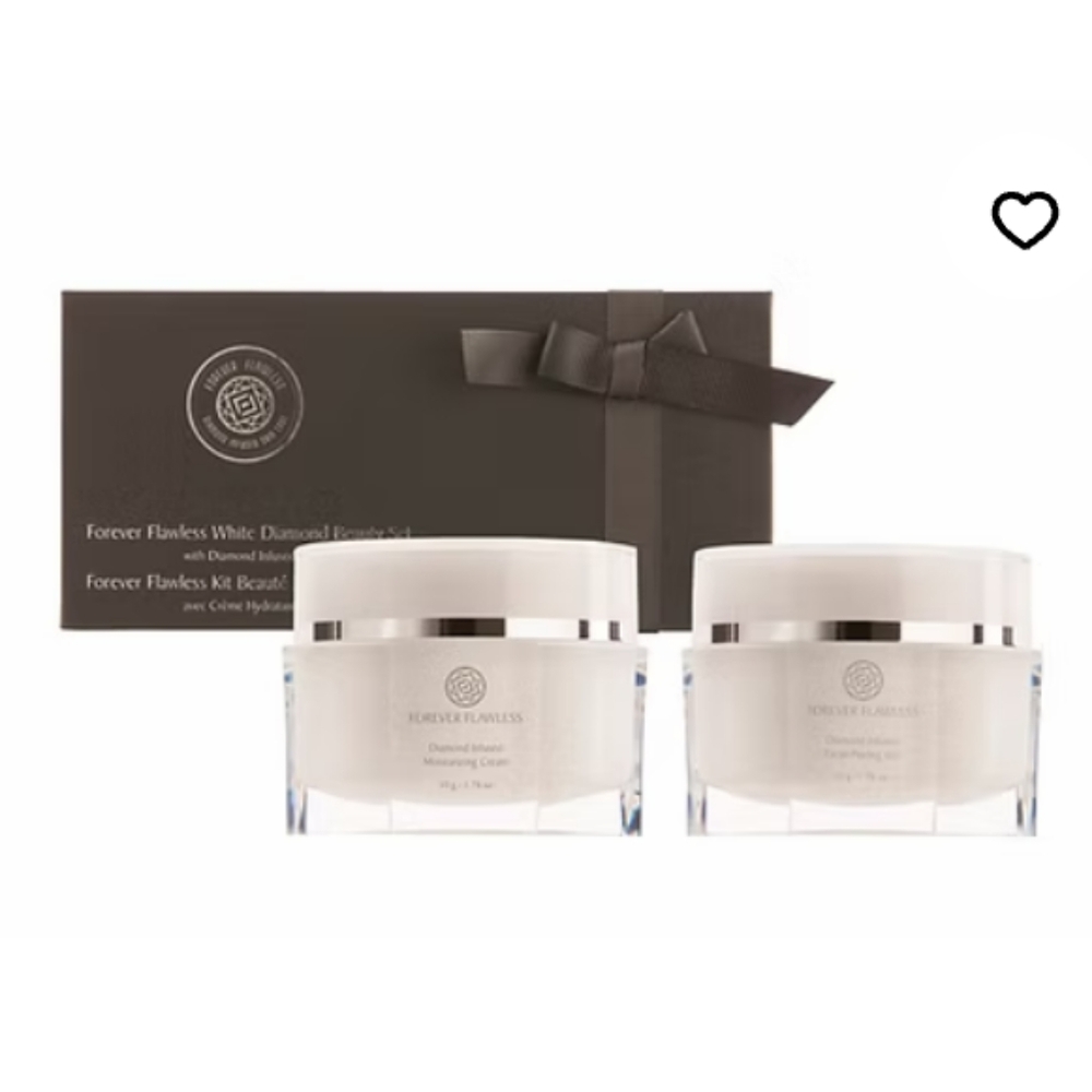 NIB Forever Flawless White Diamond Beauty Set Moisturize Cream & Facial Peel Gel
